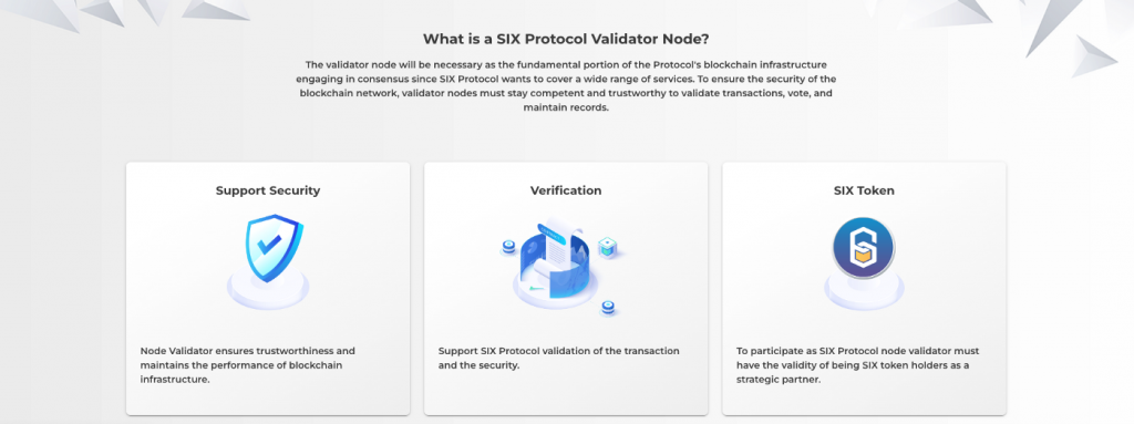 Join SIX Protocol node validator partnership