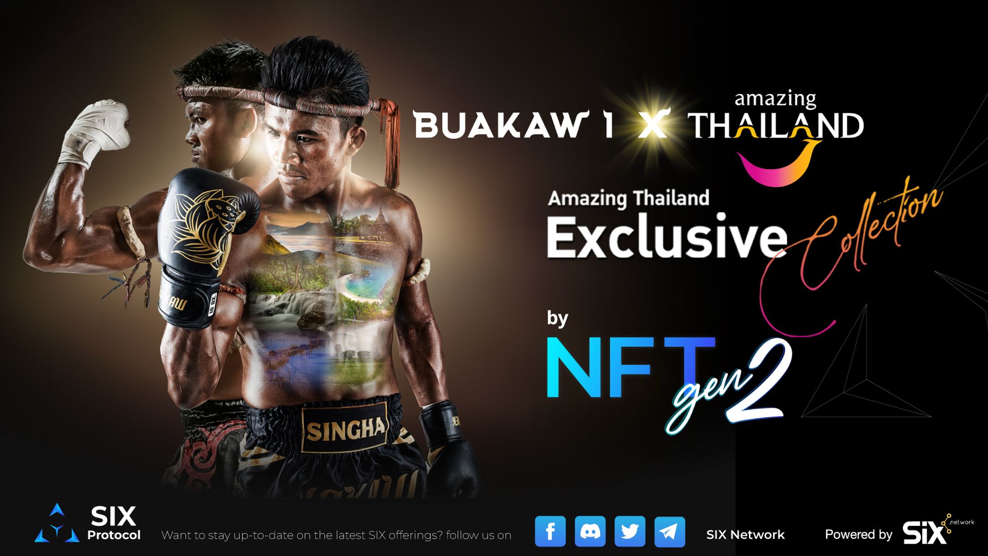 เปิดตัว NFT Buakaw1 x Amazing Thailand จาก บัวขาว บัญชาเมฆ ที่นำ NFT Gen 2 มาใช้งาน