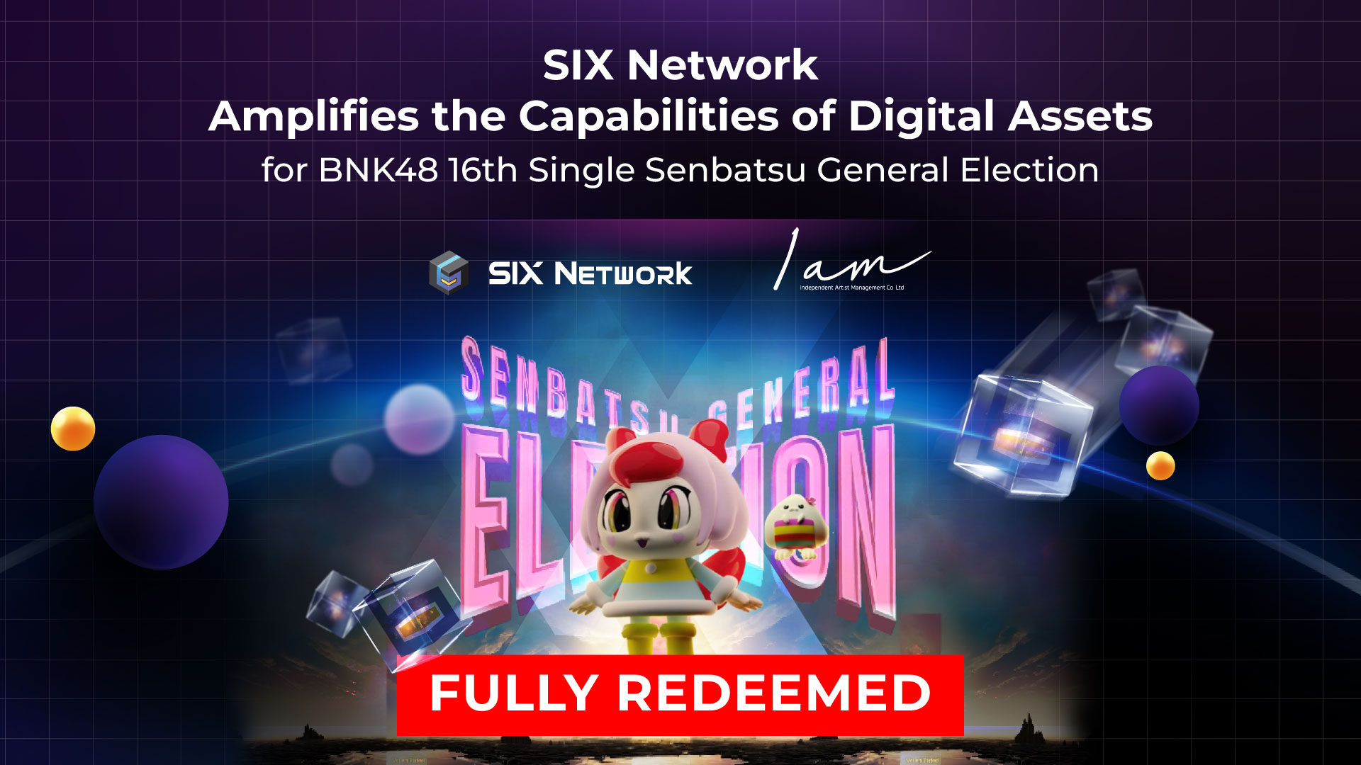 SIX Network Amplifies the Capabilities of Digital Assets for BNK48 16th Single Senbatsu General Election