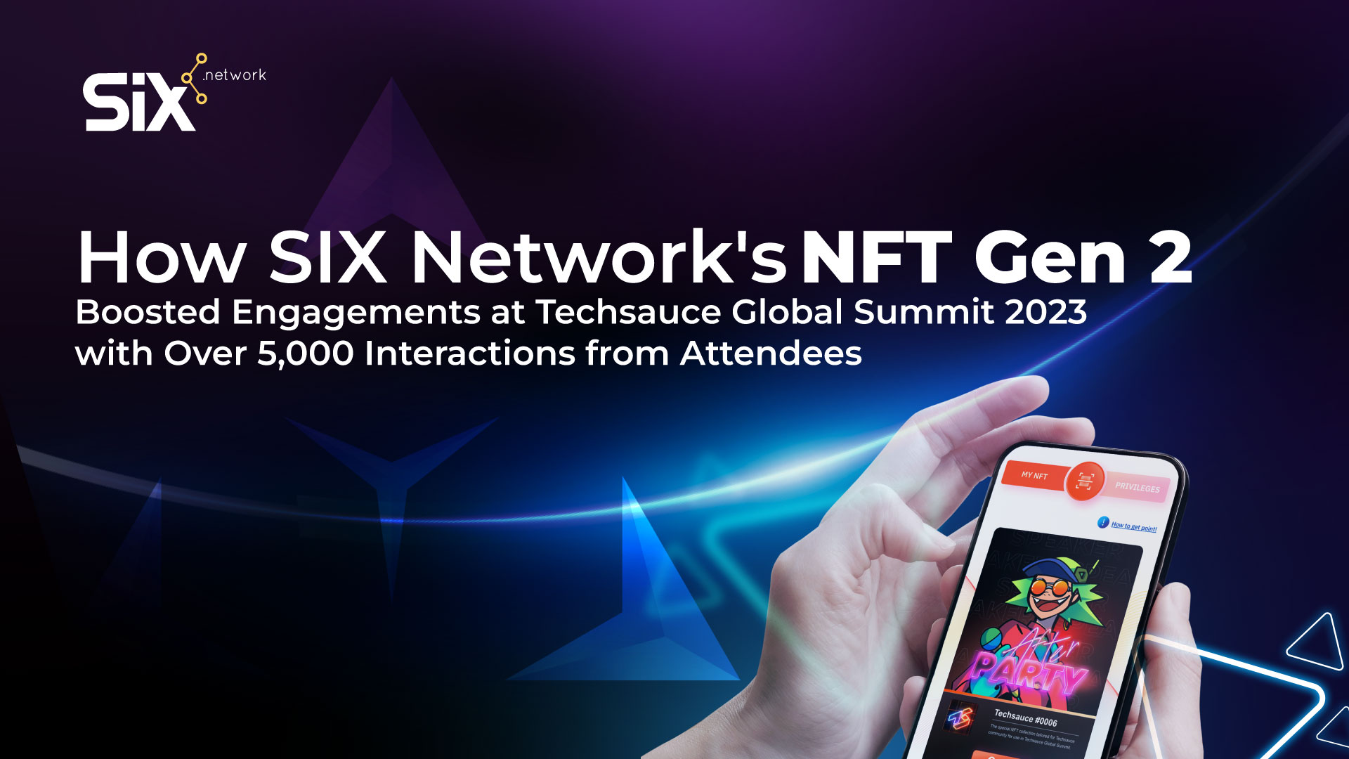 How SIX Network’s NFT Gen 2 Boosted Engagements at Techsauce Global Summit 2023 with Over 5,000 Interactions from Attendees