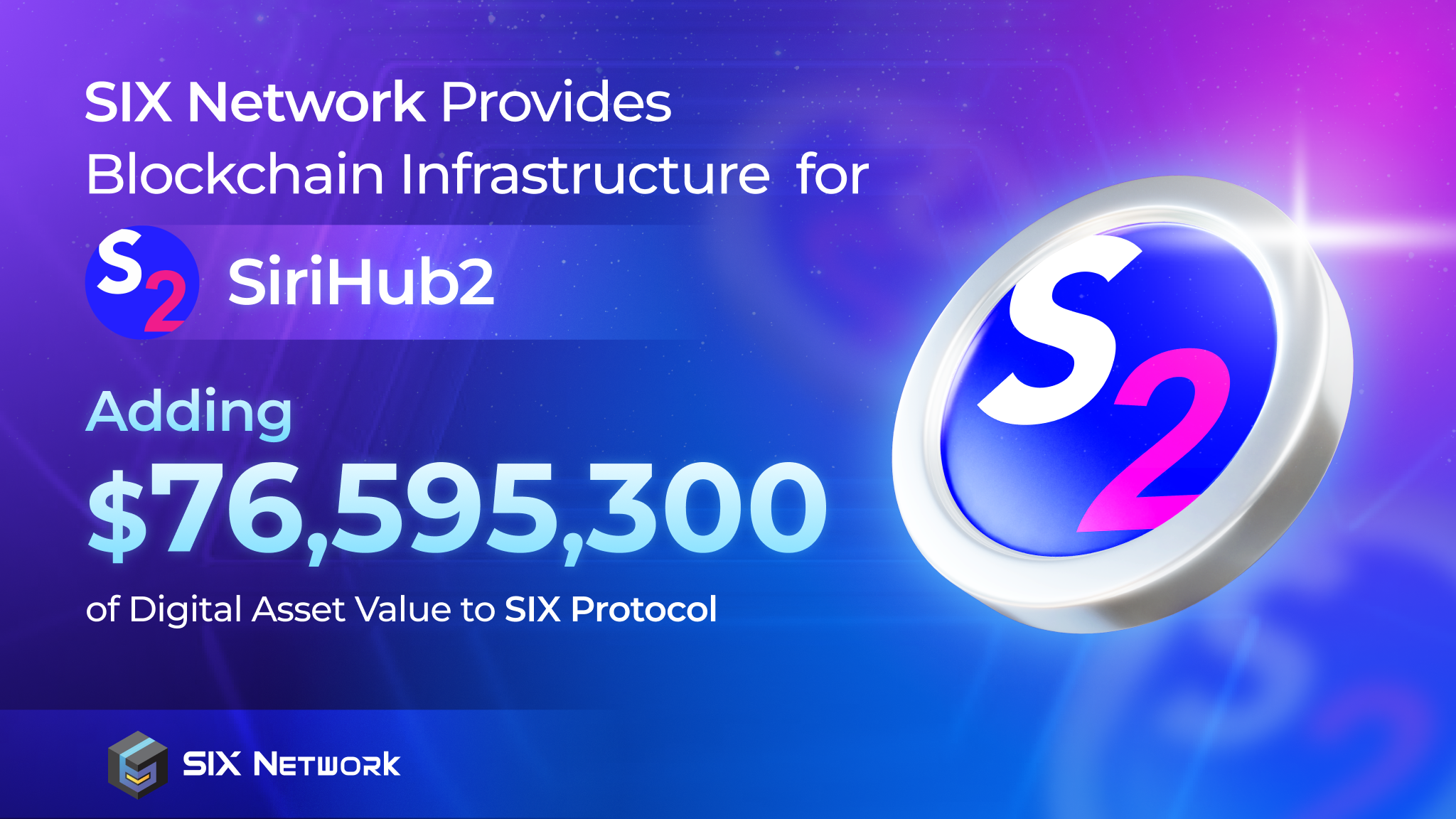 SIX Network ให้บริการโครงสร้างพื้นฐานบล็อกเชน สำหรับ SiriHub2 โครงการมูลค่า 2.49 พันล้านบาทบน SIX Protocol